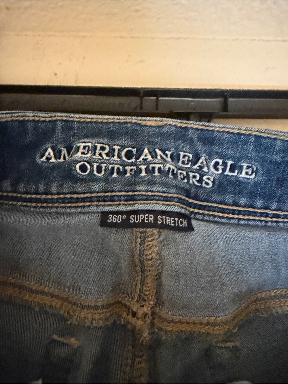 American Eagle Kickboot Flare Jeans Blue 360 Super Stretch 0 Short - Picture 4 of 5